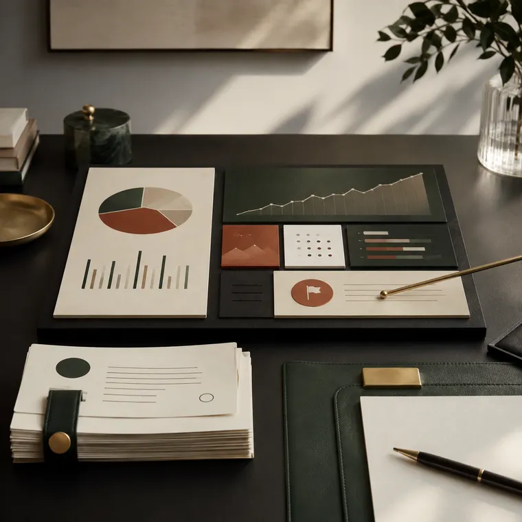 Executive decision dashboard and management briefing materials