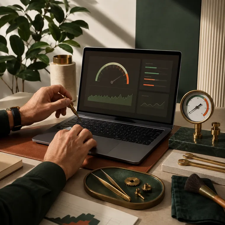 Specialist tuning website performance with precision tools